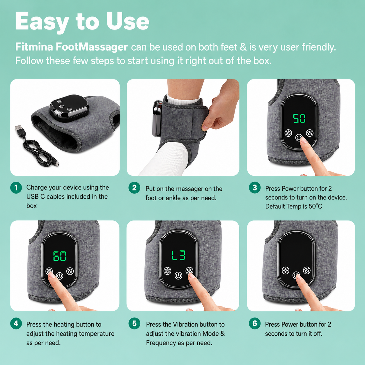 Fitmina Triple Method Foot Massager