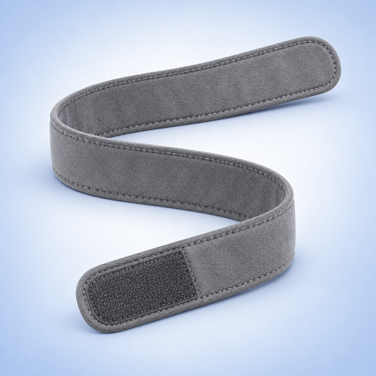 Fitmina Extension Strap - gray fabric strap with hook-and-loop tab